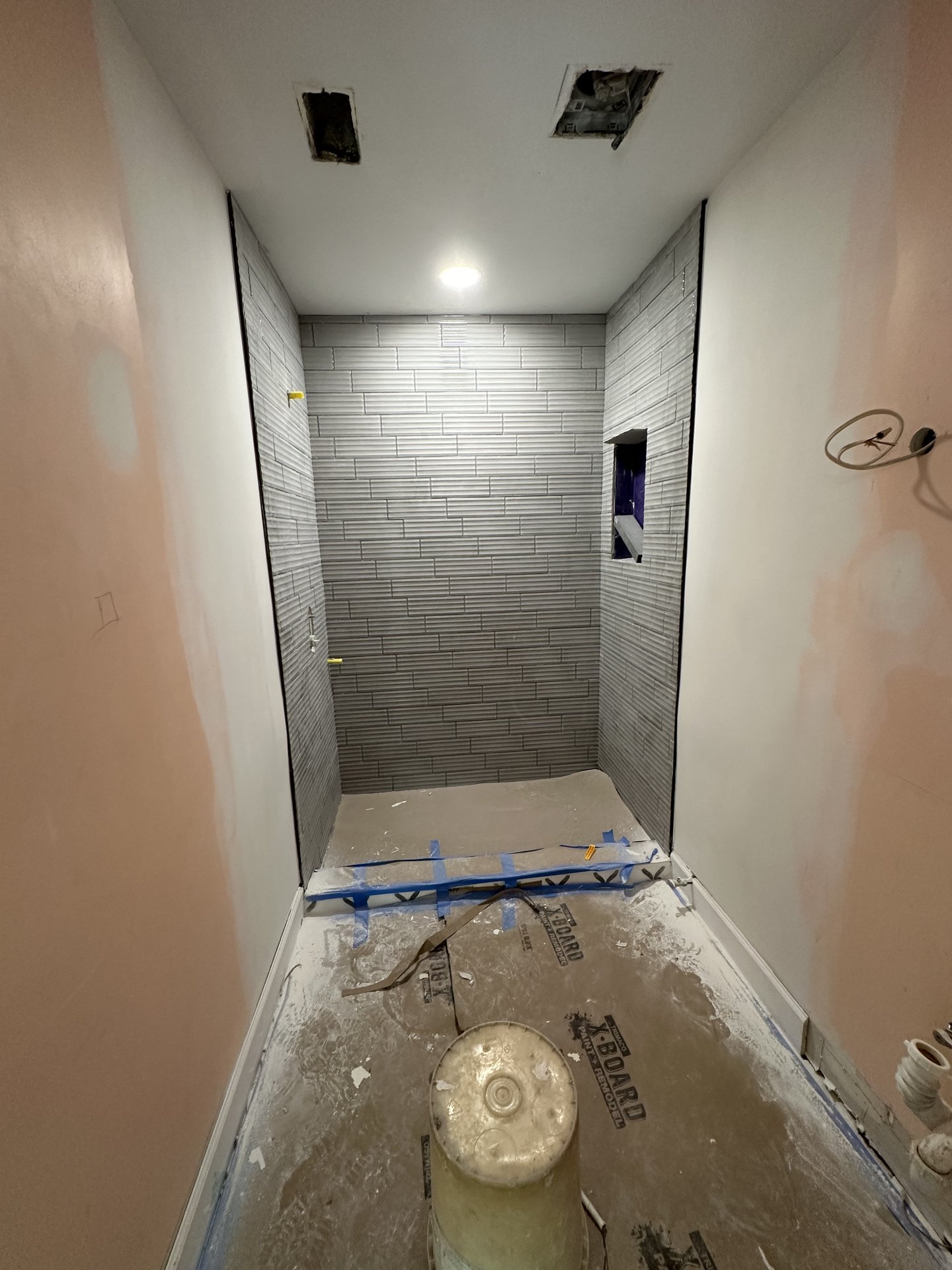 Tile work on a Superior commercial project